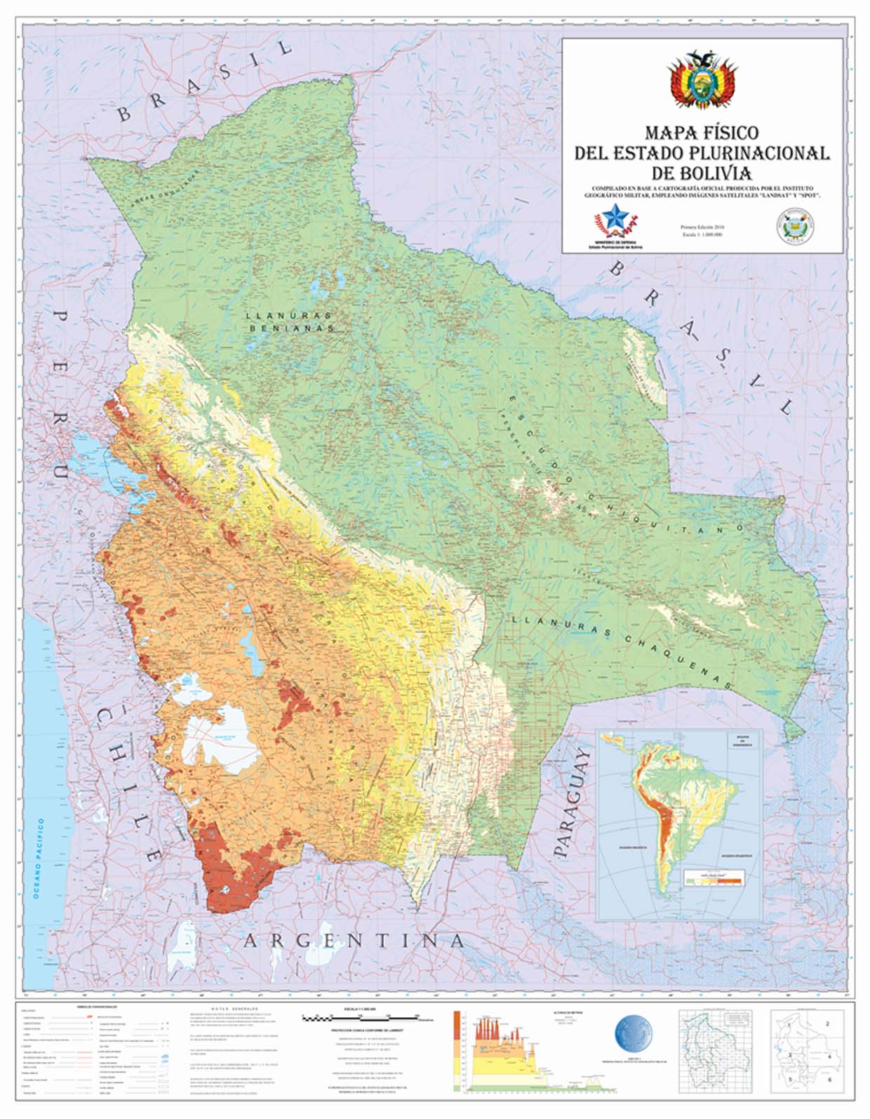 mapa politico de bolivia