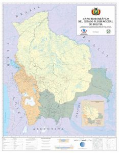 MAPA HIDROGRÁFICO DE BOLIVIA ESCALA 1:1.000.000